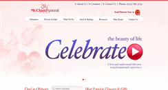 Desktop Screenshot of mcclamfuneralhome.net