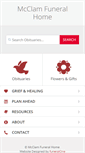 Mobile Screenshot of mcclamfuneralhome.net